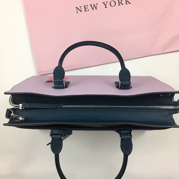 ♠️ Kate Spade Cameron Purple Satchel Tote Bag NEW - Picture 5 of 8